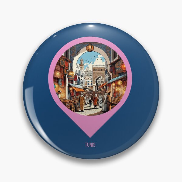Item preview, Tunis Cityscape AI Art – Stylish Travel Design for City Lovers, Perfect for Apparel, Accessories & Gifts designed and sold by knalpot-design.