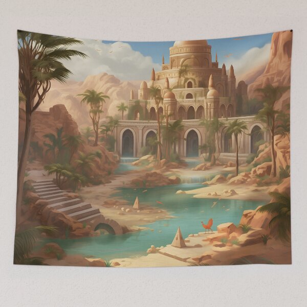 Item preview, Mirage Mystique: Whispers of the Ancient Oasis designed and sold by DrawnThreads.