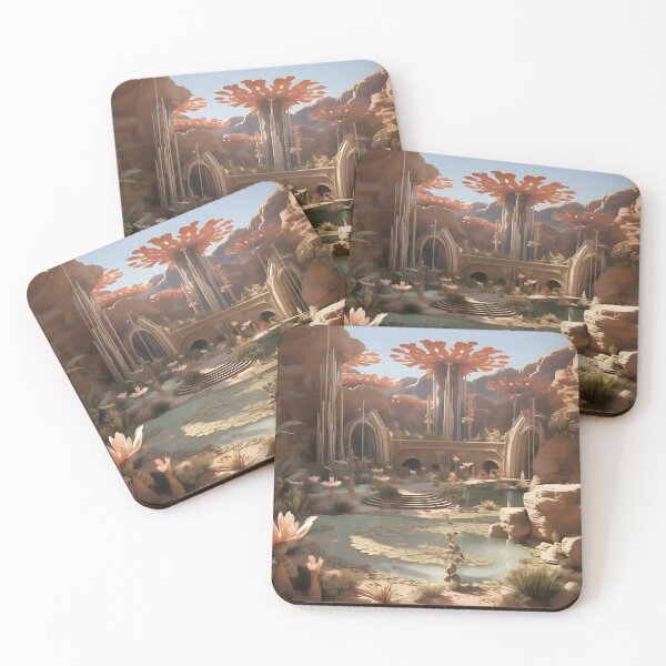 Item preview, Oasis of Illusions: Ancient Whispers in the Mirage Hues designed and sold by DrawnThreads.