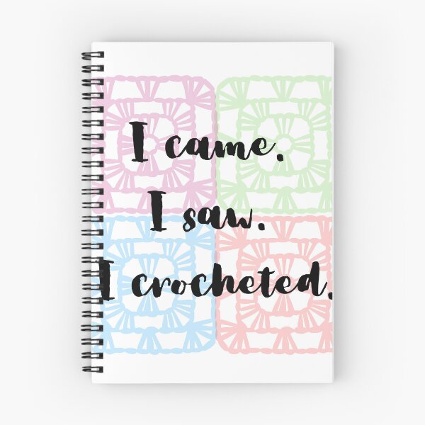 Item preview, I came, I saw, I crocheted designed and sold by The Tired Mamma.