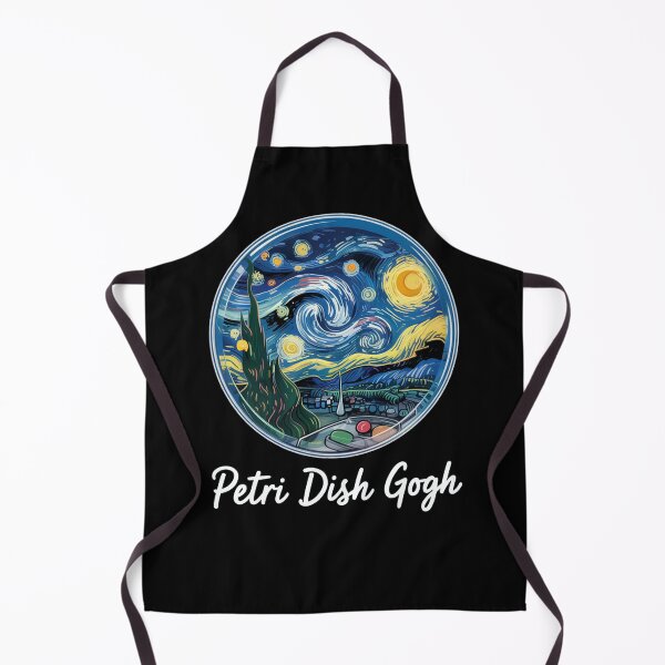 Item preview, Petri dish Gogh, funny science, art and microbiology designed and sold by NoetherSym.