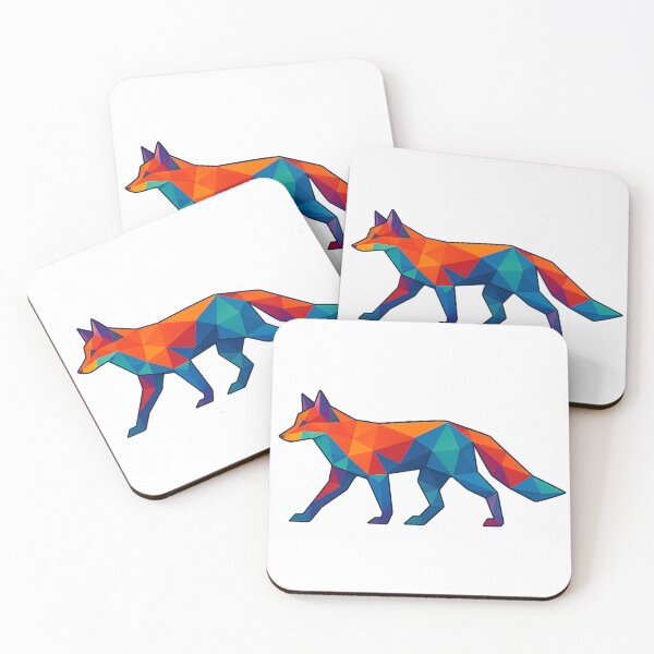 Item preview, Prismatic Walking Fox designed and sold by TheWonkyEaselCo.