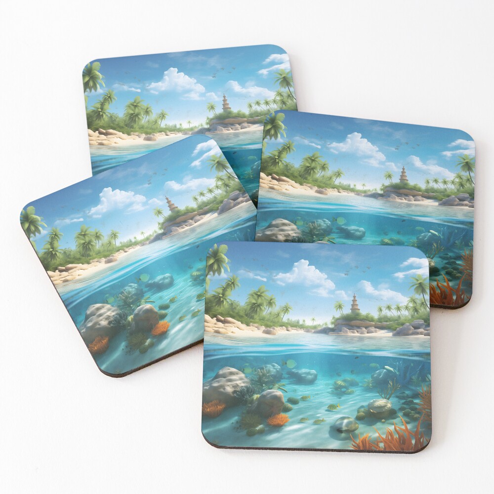 Item preview, Coasters (Set of 4) designed and sold by DrawnThreads.