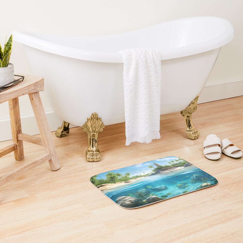 Item preview, Bath Mat designed and sold by DrawnThreads.
