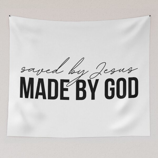 Item preview, Made by God - Saved by Jesus designed and sold by Agit.