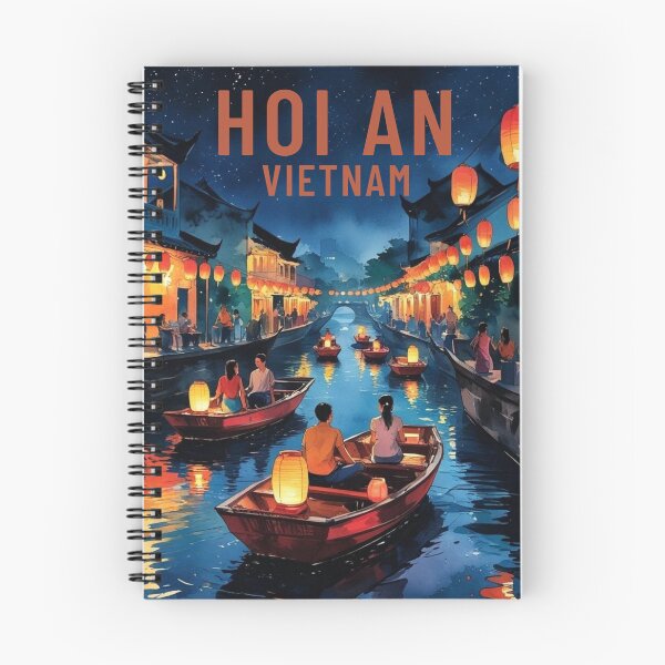 Item preview, Hoi An Poster, Vietnam Wall Art, Lanterns River designed and sold by Bits & Bops Boutique.