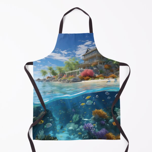 Aperçu de l'œuvre Paradise's Tranquil Waters créée et vendue par DrawnThreads.