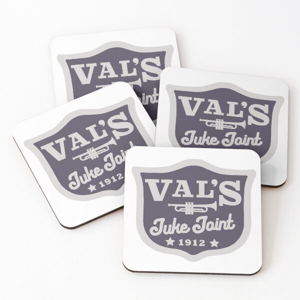 Item preview, Leverage Redemption Val's Juke Joint Logo Colour Background designed and sold by GhostlyArchaeologist's Designs.