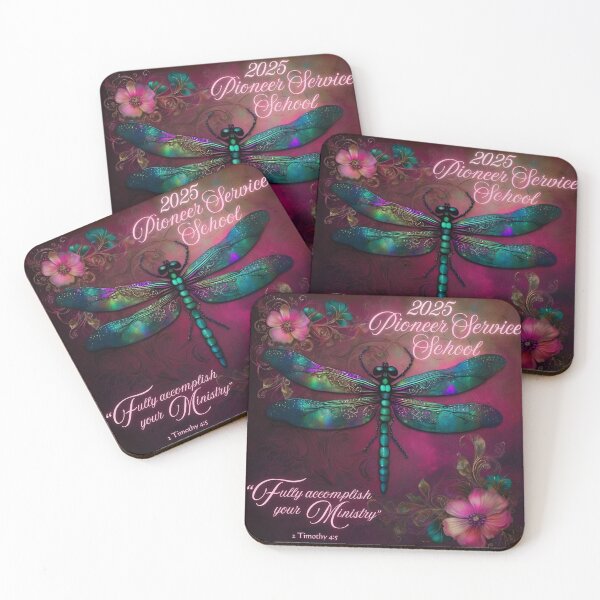 Item preview, JW PIONEER SCHOOL- 2025- Dragonfly- Dark Magenta designed and sold by Janna Perry Designs.