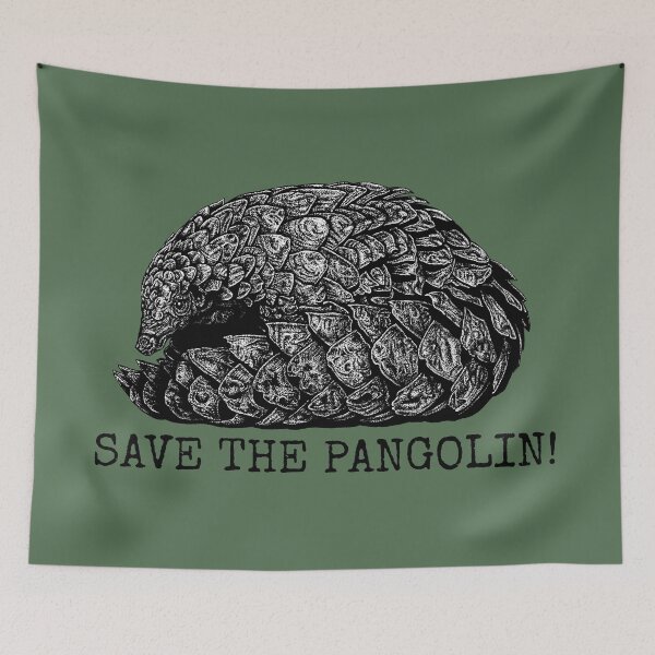 Item preview, Save the Pangolin! Illustration designed and sold by NLaRosaArt.