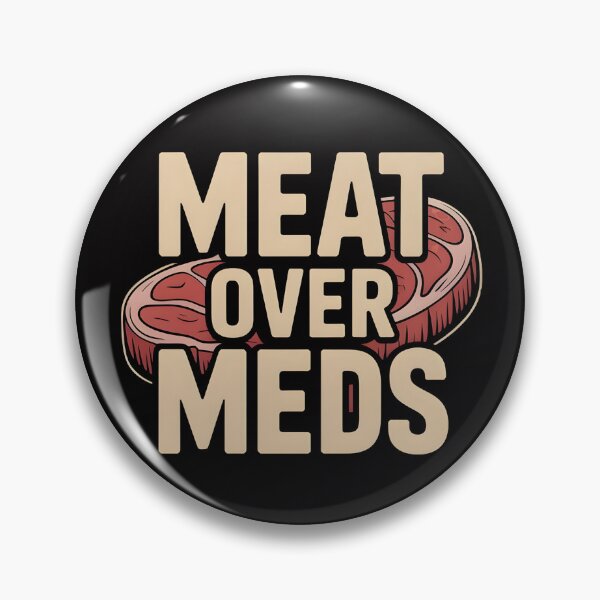 Item preview, Meat Over Meds – Raw Steak Statement Shirt designed and sold by Slavicsoul.