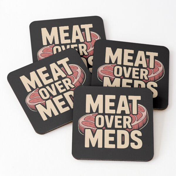 Item preview, Meat Over Meds – Raw Steak Statement Shirt designed and sold by Slavicsoul.