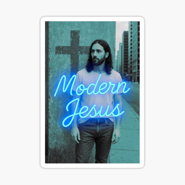 Item preview, Modern Jesus (Blue Edition) designed and sold by Youistic.