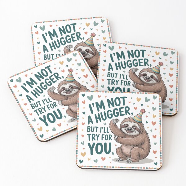 Item preview, I’m Not a Hugger, But I’ll Try for You, Empathy Humourous T-shirt designed and sold by LilMissPretty.