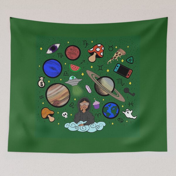Item preview, Earth to Kyla - Forest Green designed and sold by Eclectic Soul Art Co..