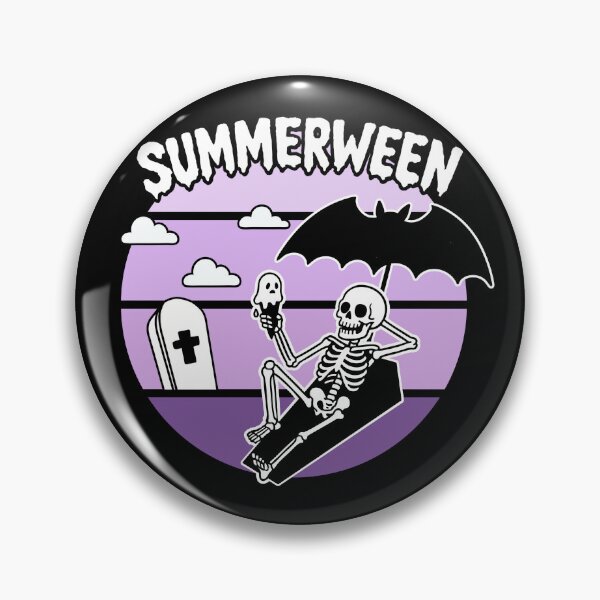 Item preview, Summerween Skeleton Chillin T-Shirt, Unisex Halloween Shirt, Softstyle Tee, Casual Summer Apparel, Gift for Spooky Season Lovers designed and sold by Creepy-Culture.