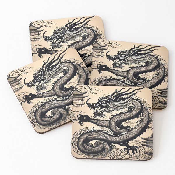 Item preview, Japan Ink Dragon Traditional  designed and sold by ArtHistoryPrint.