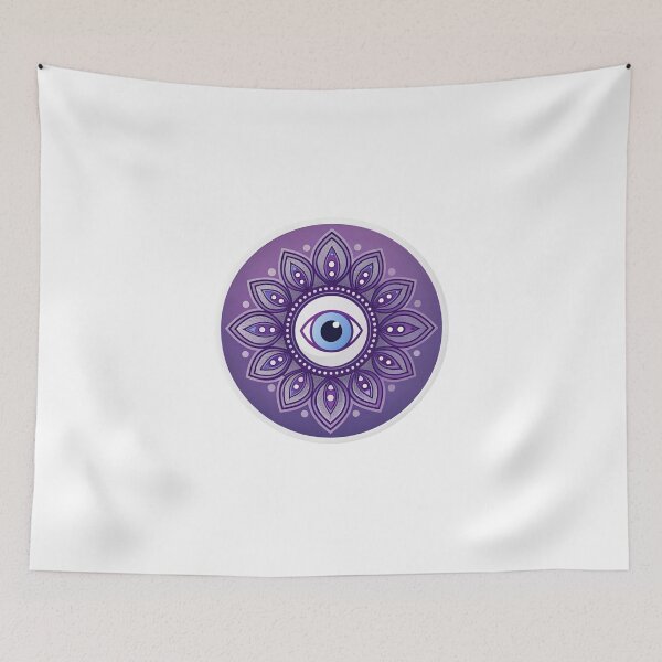 Item preview, Evil eye purple amulet  designed and sold by Lucky 777.