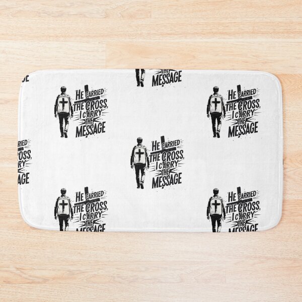 Item preview, He carried the cross I carry the message, christian themed design. designed and sold by Inayvision.