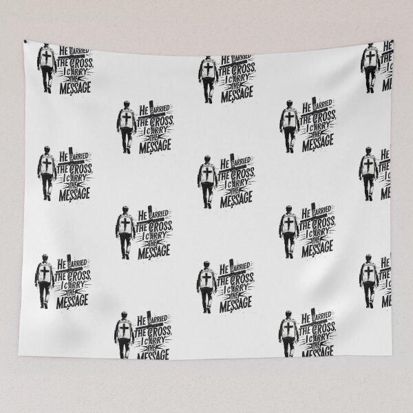 Item preview, He carried the cross I carry the message, christian themed design. designed and sold by Inayvision.