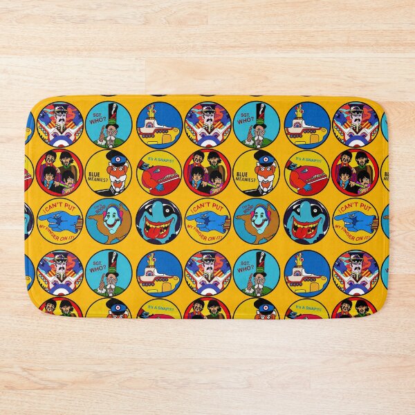 Item preview, Vintage SGT Pepper Collection Sixties Blue Meanies porthole badge Pepperland Yellow Submarine characters designed and sold by Kludoman.