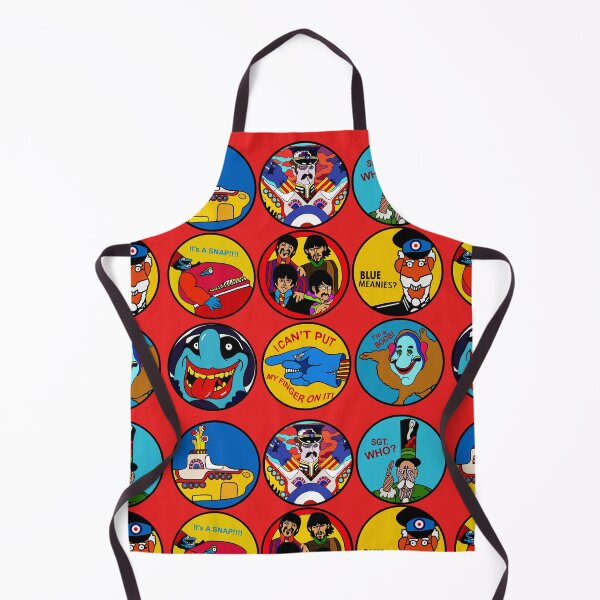 Item preview, Vintage SGT Pepper Collection Sixties Blue Meanies porthole badge Pepperland Yellow Submarine characters designed and sold by Kludoman.