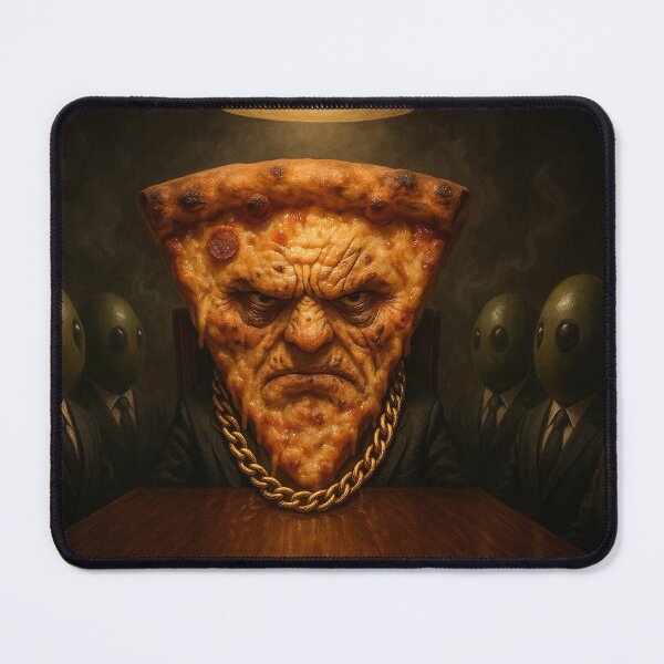 Item preview, Pizza Mob Boss in Shadowy Boardroom designed and sold by soulofalion.