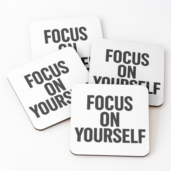 Item preview, Focus On Yourself - Bold Minimalist Motivational Typography Design designed and sold by NAVOZKA.