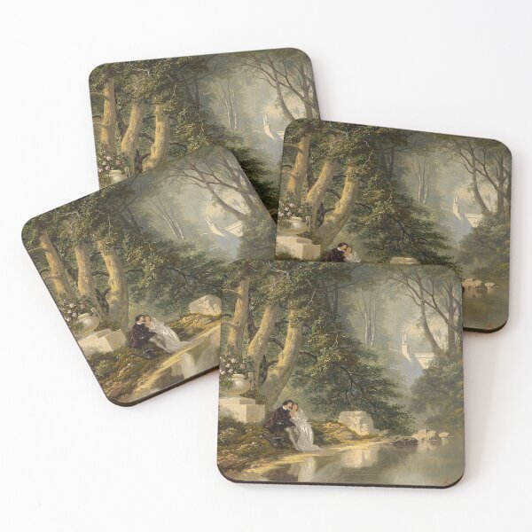 Item preview,  Parklandschaft mit jungem Paar - Albert F Laurens designed and sold by Vintage Designs +.
