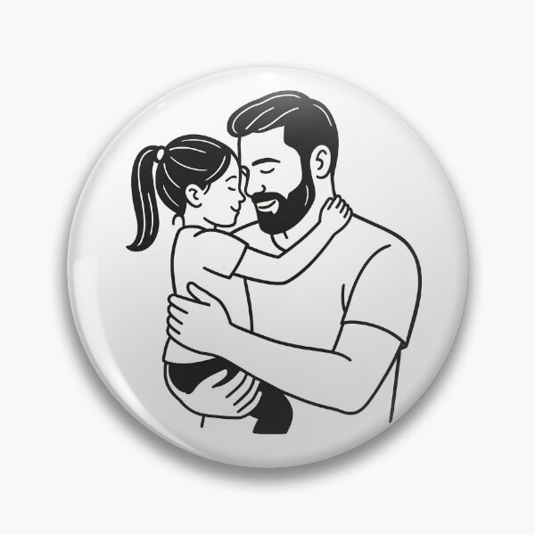 Item preview, Father and Daughter’s Timeless Embrace designed and sold by VIDURBHANDAARI.
