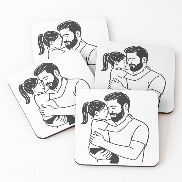 Item preview, Father and Daughter’s Timeless Embrace designed and sold by VIDURBHANDAARI.