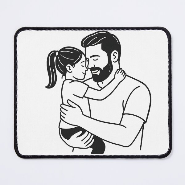 Item preview, Father and Daughter’s Timeless Embrace designed and sold by VIDURBHANDAARI.