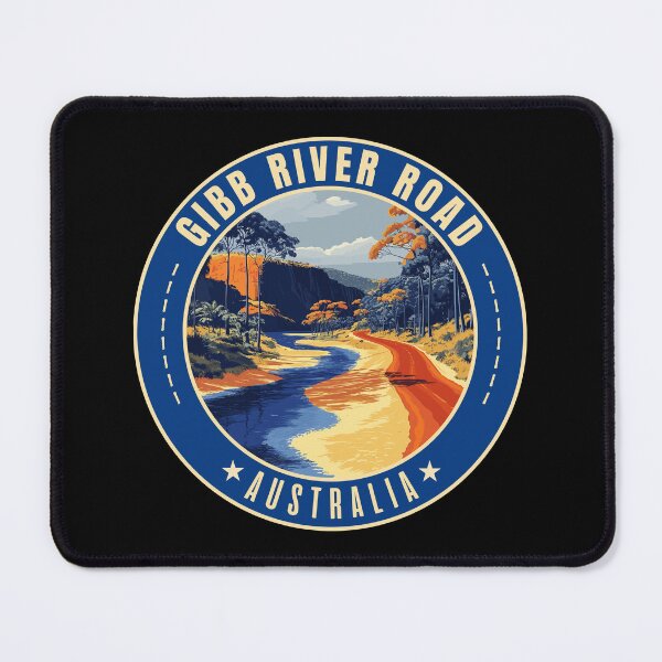 Item preview, Gibb River Road, Kimberley in Western Australia Retro Travel Art Circle Emblem designed and sold by MaateoDesign.