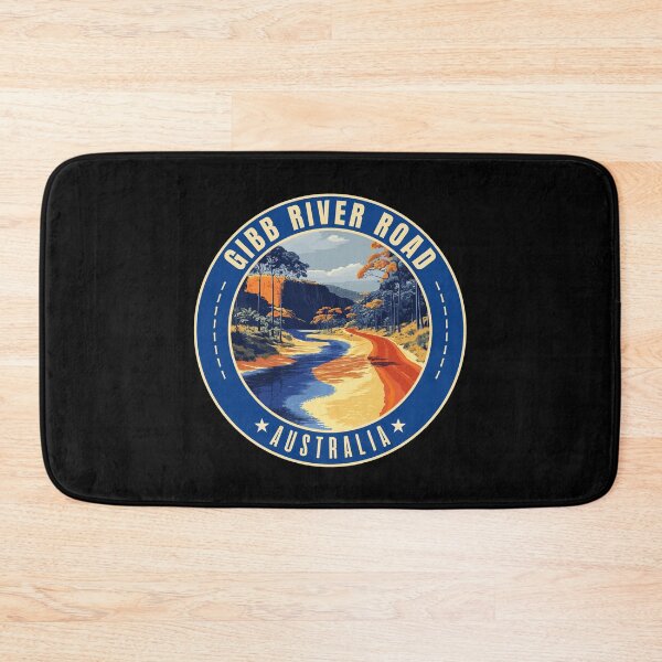 Item preview, Gibb River Road, Kimberley in Western Australia Retro Travel Art Circle Emblem designed and sold by MaateoDesign.