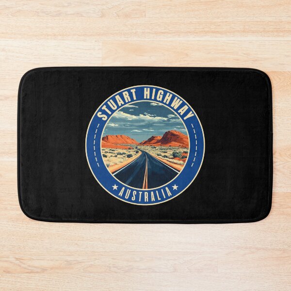 Item preview, Stuart Highway, Darwin – Adelaide, Australia Retro Travel Art Circle Emblem designed and sold by MaateoDesign.