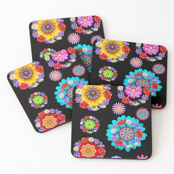 Item preview, Elegant Floral Mandala T-Shirt | Vibrant Round Flower Pattern Tee designed and sold by GorinART.