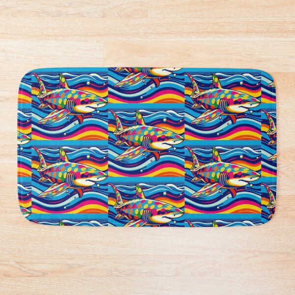 Item preview, colorful shark designed and sold by Dogandesighn.