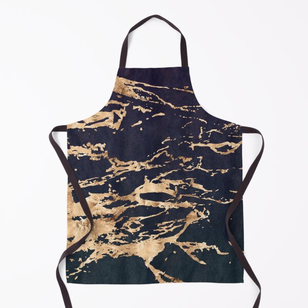 Item preview, 24-Karat (Faux) Golden Veins on Indigo Blue (Faux) Suede (Faux) Marble designed and sold by DEC02.
