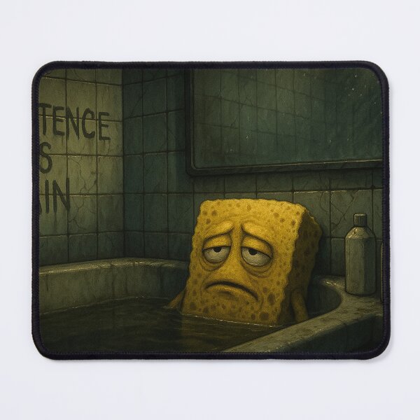 Item preview, Depressed Sponge in a Gloomy Bathtub designed and sold by soulofalion.