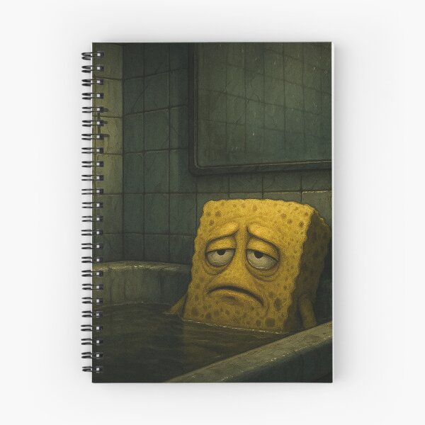 Item preview, Depressed Sponge in a Gloomy Bathtub designed and sold by soulofalion.