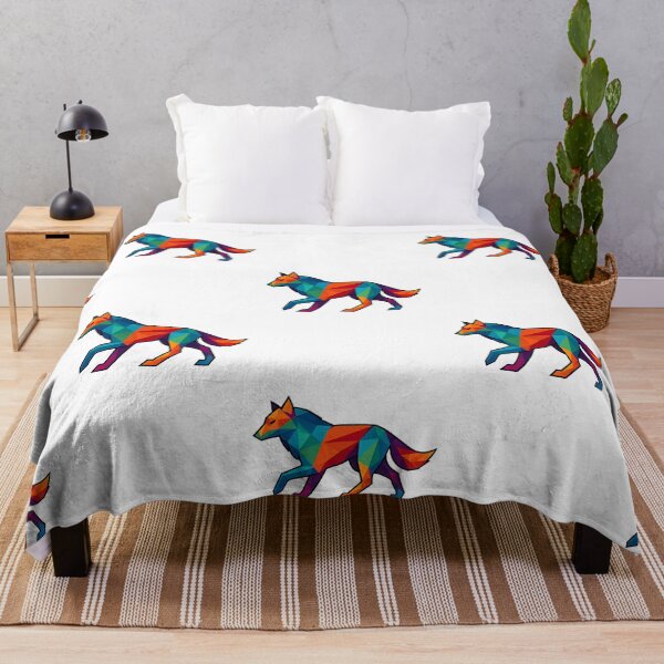Item preview, Prismatic Running Wolf designed and sold by TheWonkyEaselCo.