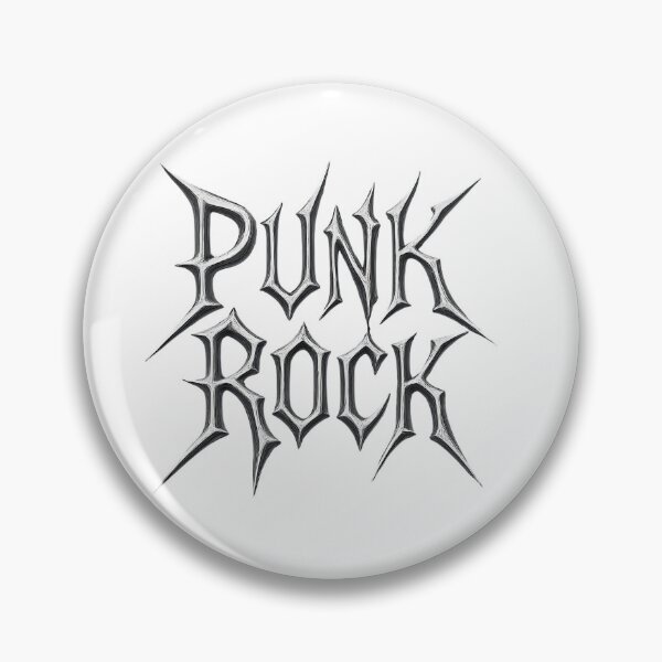 Item preview, Punk Rock shirt in a shiney metal font designed and sold by TBWCREATIONS.
