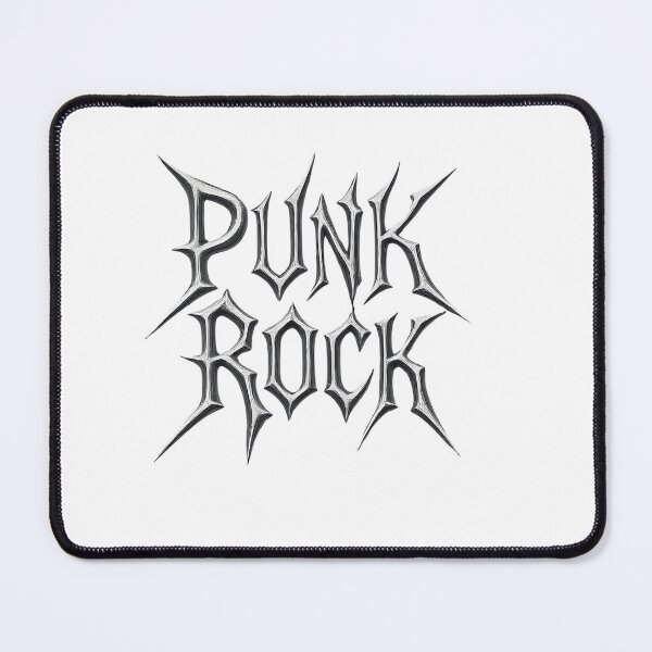 Item preview, Punk Rock shirt in a shiney metal font designed and sold by TBWCREATIONS.
