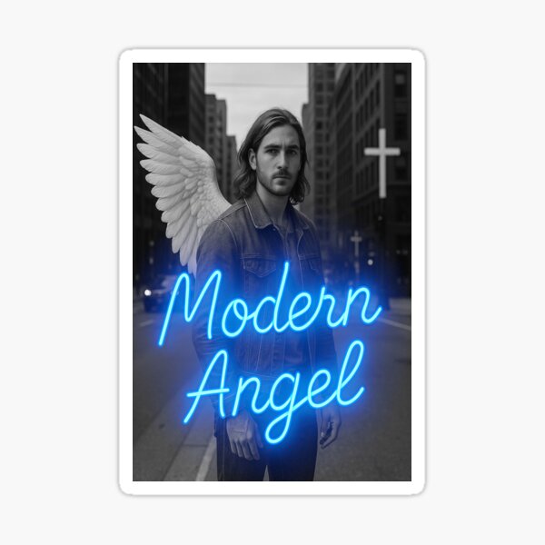 Item preview, Modern Angel (Black & White Edition) designed and sold by Youistic.