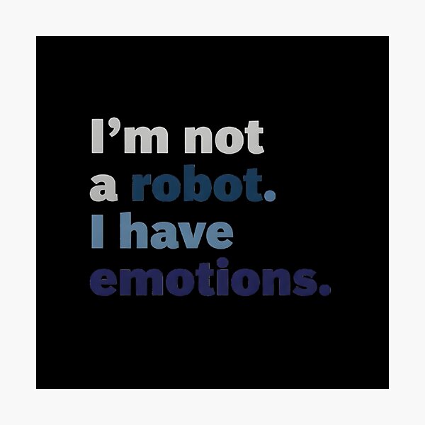 Item preview, I'm not a robot. I have emotion - Men's Depression designed and sold by GerwantSHOP.