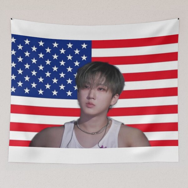 Item preview, Seo Changbin- American Flag designed and sold by Culture Creations.