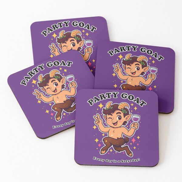 Item preview, Party Goat: “Every Day is a Satyrday” Mythological Satyr designed and sold by Happy Puppy Print On Demand.