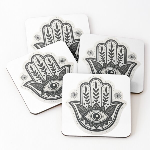 Item preview, Hamsa with Evil eye black absorbing and repelling negative energy with its inherent strength and power. designed and sold by Lucky 777.