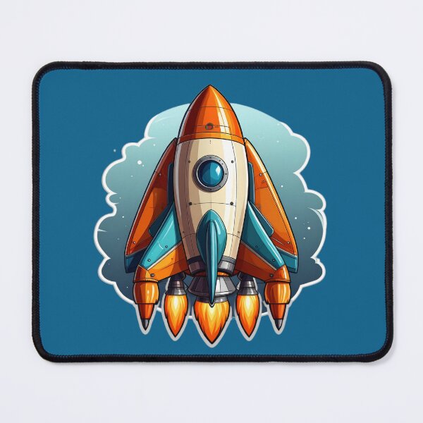 Item preview, Rocketship Launching Into Space designed and sold by BeachBreezyVA.
