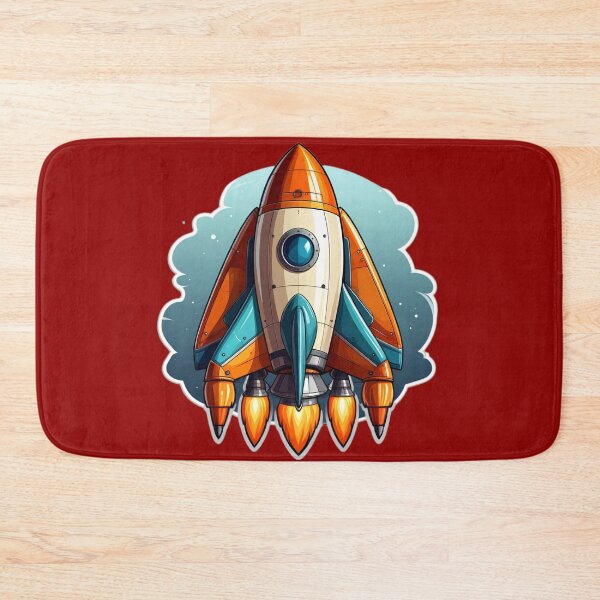 Item preview, Rocketship Launching Into Space designed and sold by BeachBreezyVA.